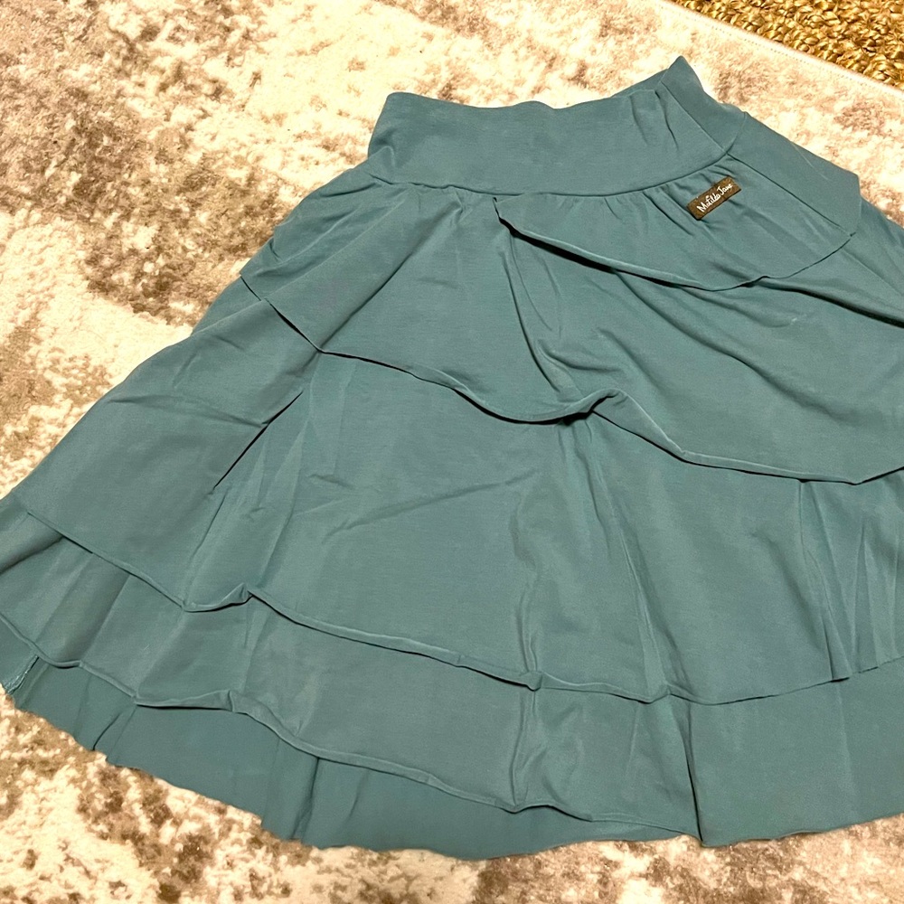 Vtg Matilda Jane Rhea Skirt- Blue Grey
